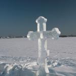 Ледяной крест на Онеге