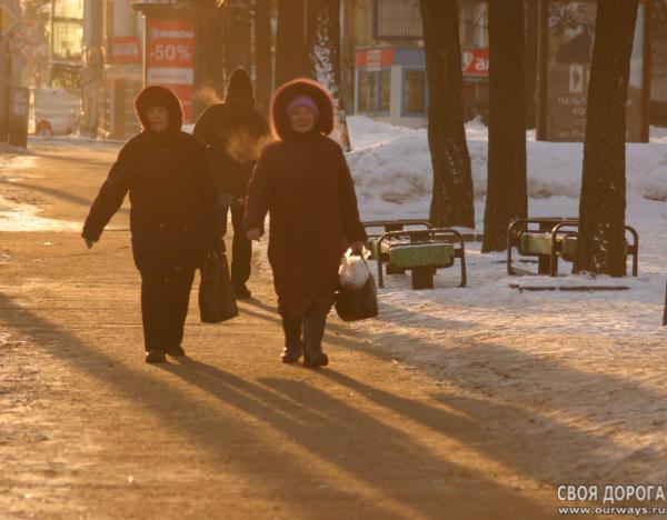 Жители Костромы, раннее утро