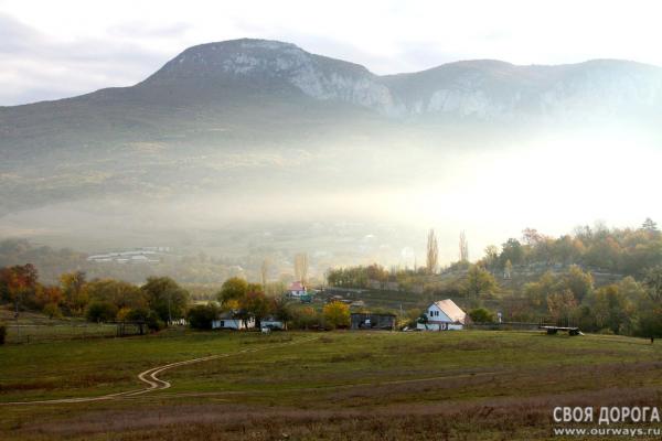 Туман над селом Соколиным
