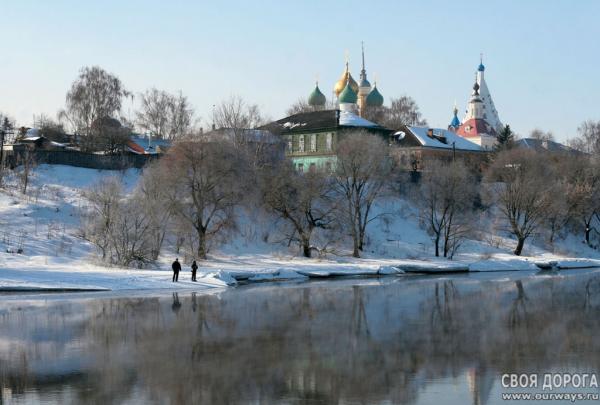 Вид на кремль с реки