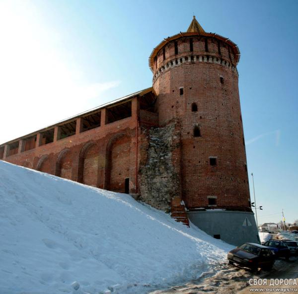 Круглая (Маринкина) башня коломенского кремля