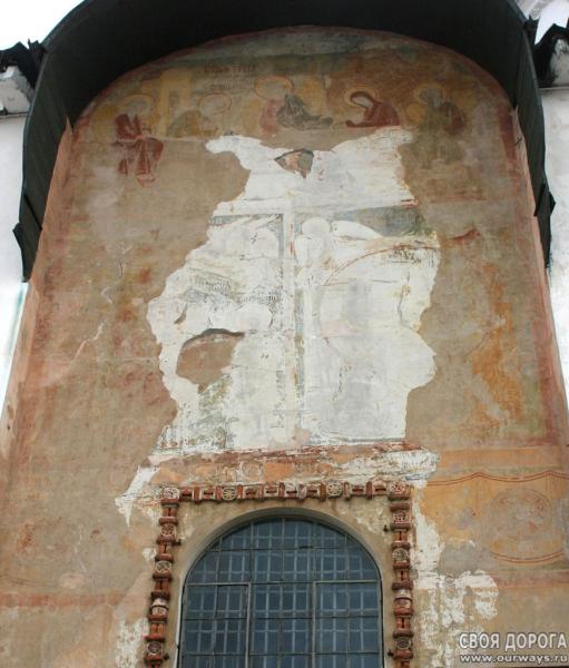 Софийский собор, фрагмент фресок